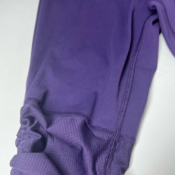Avia Women's Active Cinch Bottom Capri Leggings Purple Size M (8-10) - Picture 10 of 12